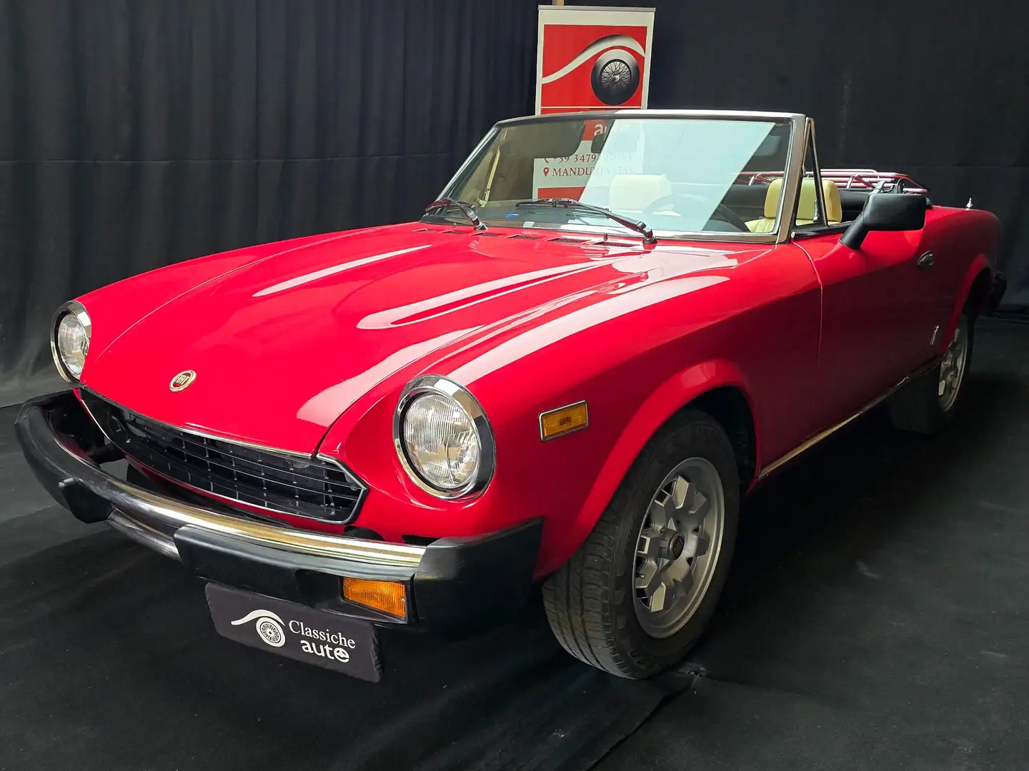 Fiat 124 Spider ASI CON CRS Rosso - 1