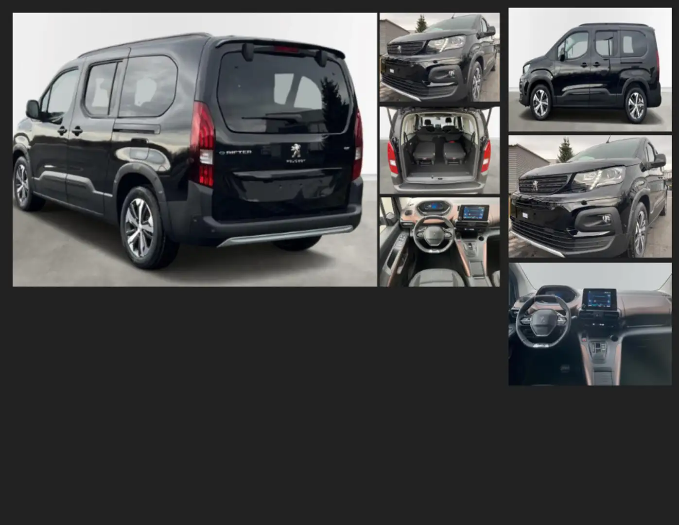 Peugeot Rifter 130 EAT8 Automatik 7-Sitzer L2! Schwarz - 2