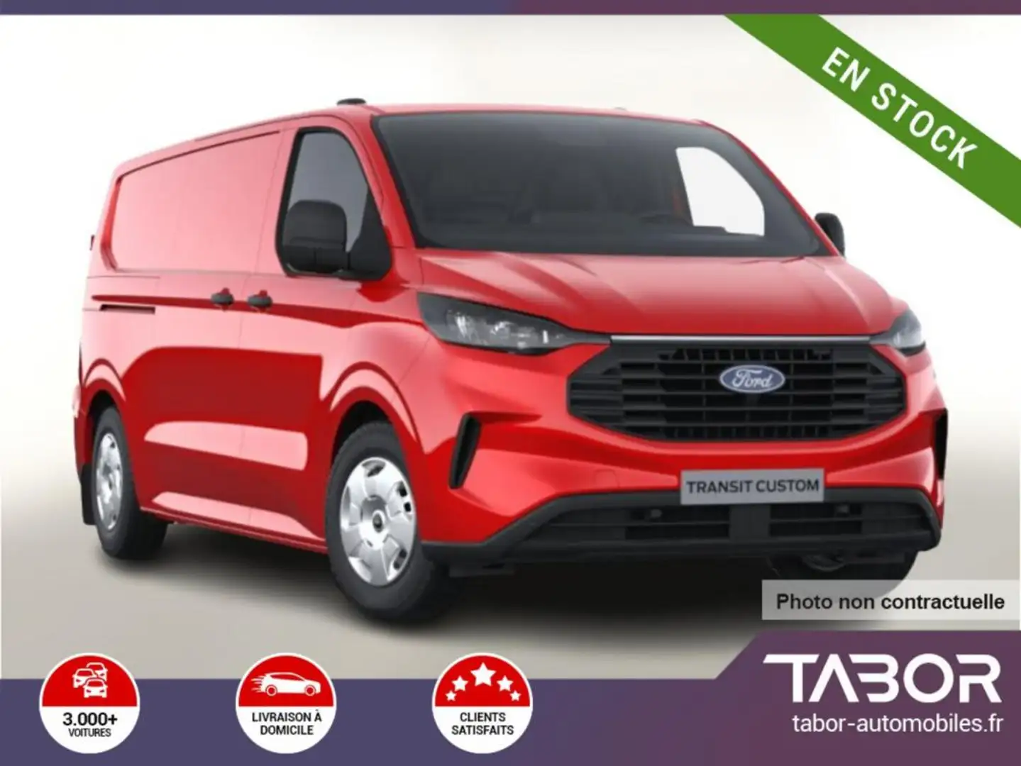 Ford Transit Custom 2.0 TDCi 136 Aut 320 L2 Rouge - 1