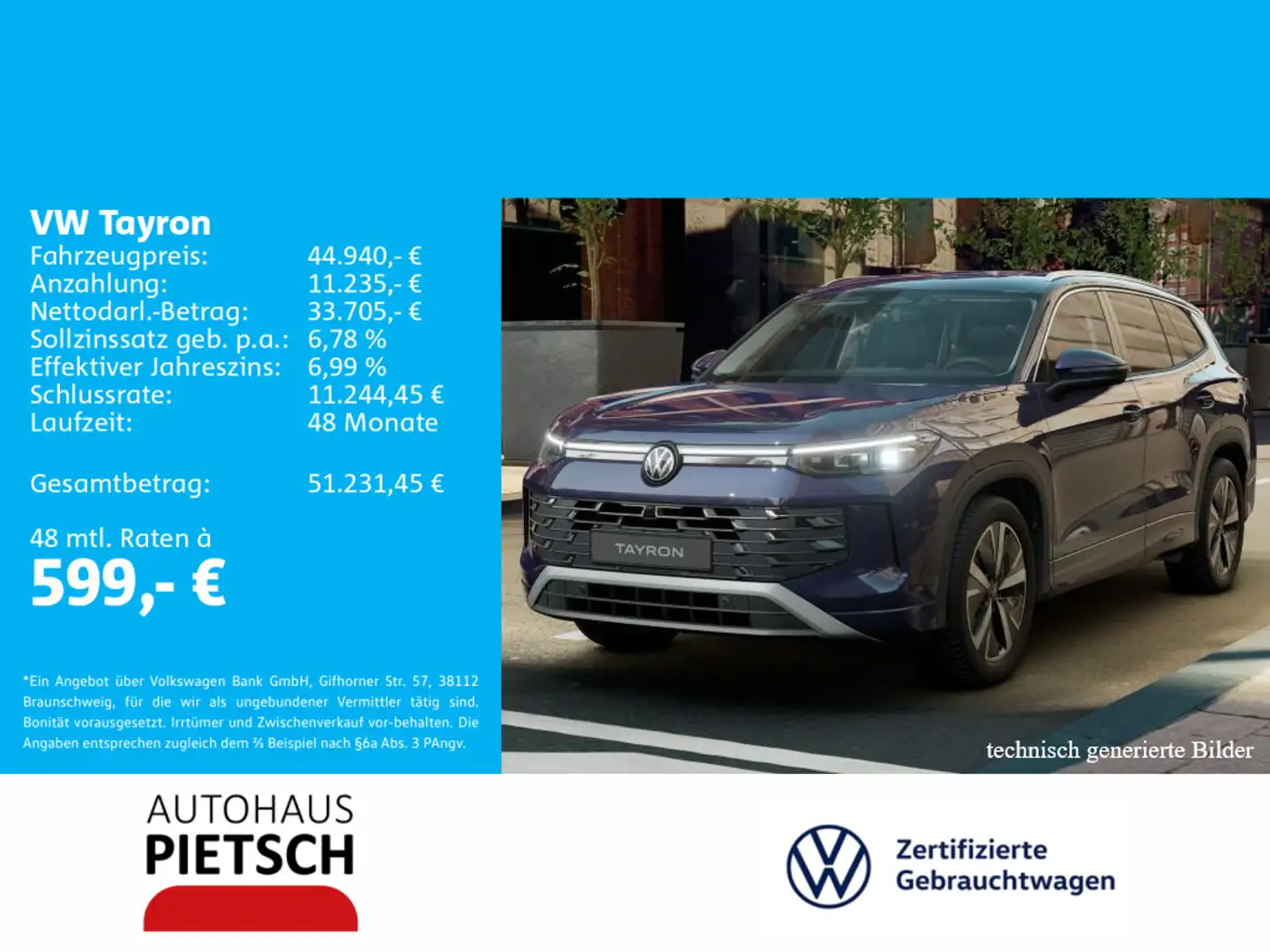 Volkswagen Tayron 1.5 eTSI Elegance DSG 7 Sitze AHK Violett - 1