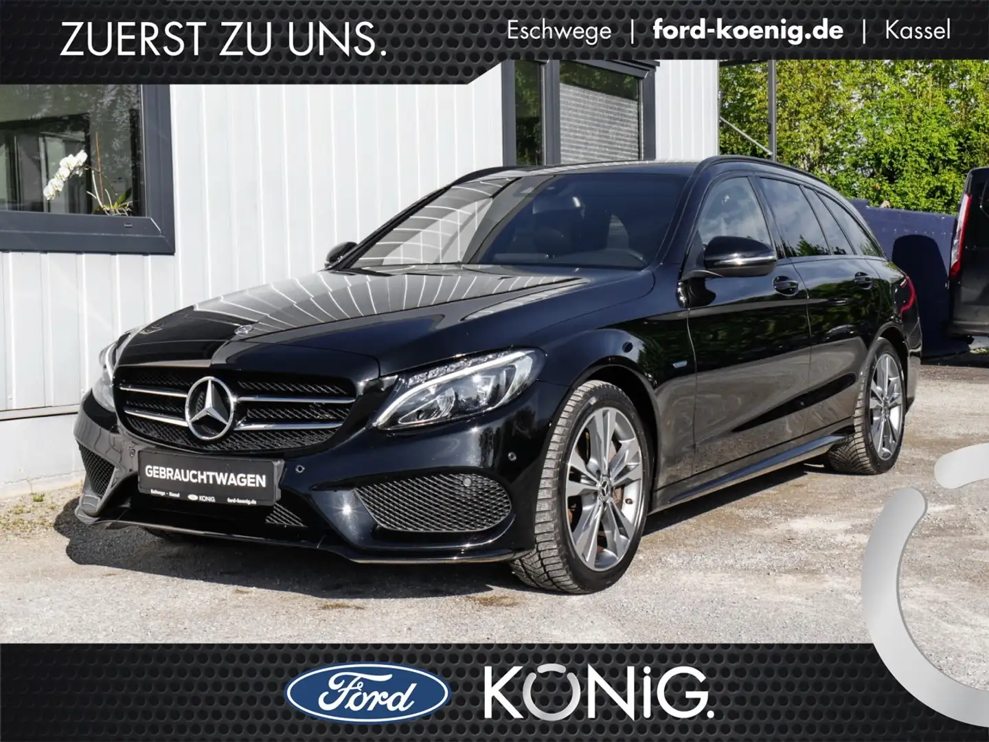 Mercedes-Benz C 350 e T AMG-Line Klima Navi Leder Rückfahrkamera Schwarz - 1