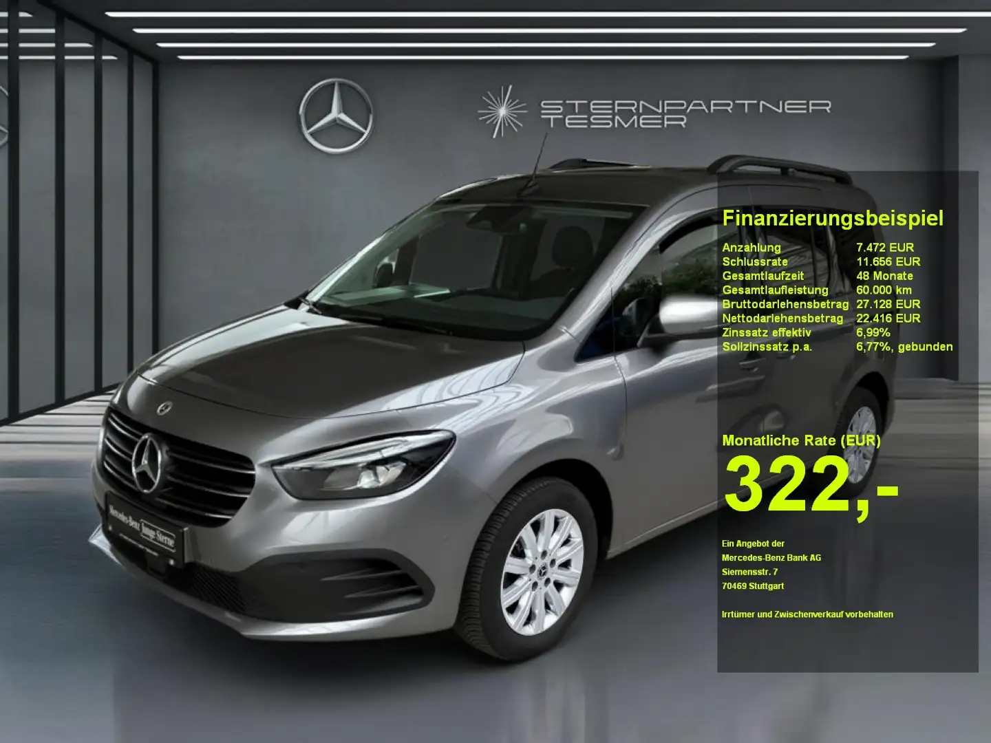 Mercedes-Benz T-Class T 180 d Progressive  +MBUX+KAMERA+NAVI+Ambiente Gris - 1