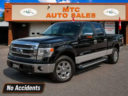 Black 2014 Ford F-150 Pickup Truck Four-Wheel Drive Automatic