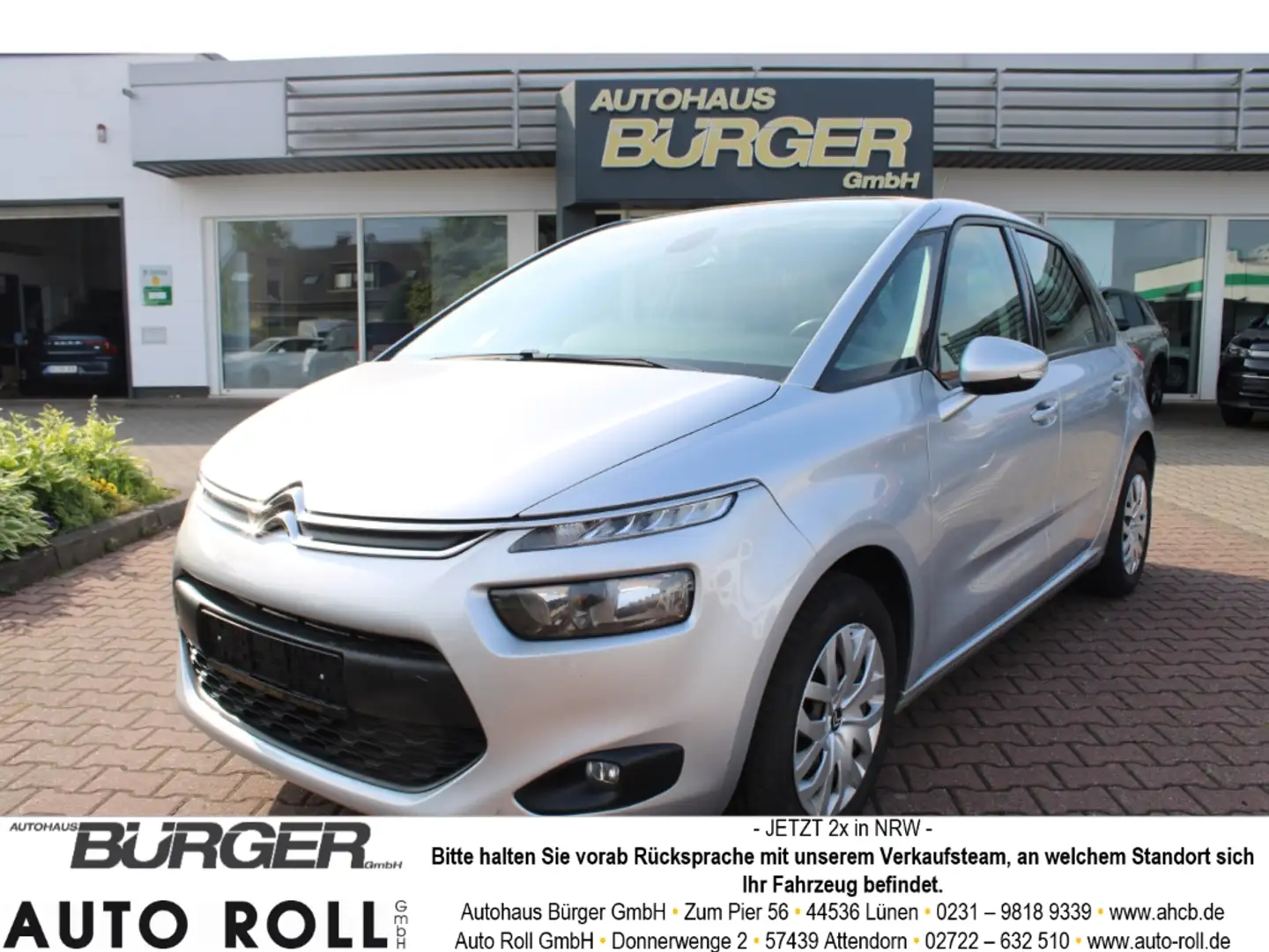 Citroen C4 SpaceTourer Picasso Spacetourer Seduction 1.6 BlueHDi 120 Grau - 1
