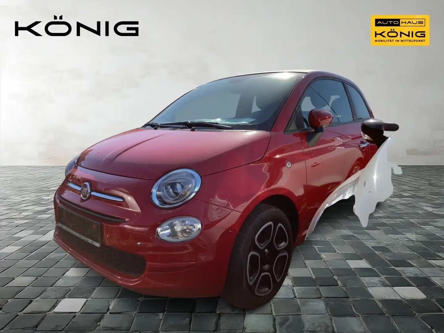 Fiat 500C CLUB Klima Carplay Rot - 1