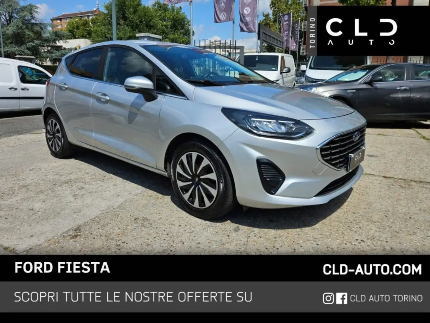 Ford Fiesta 1.0 Ecoboost Hybrid 125 CV 5 porte Grigio - 1