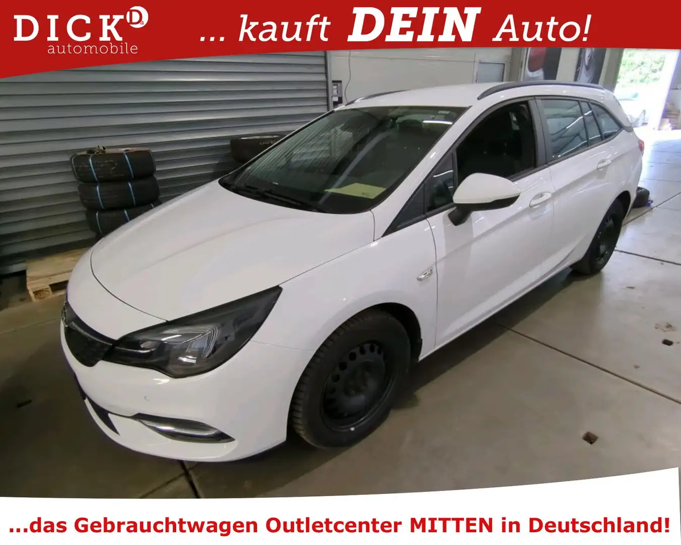 Opel Astra Business 1.5d AHK/LED/NAVI/SHZ/PDC/8Fach Weiß - 1