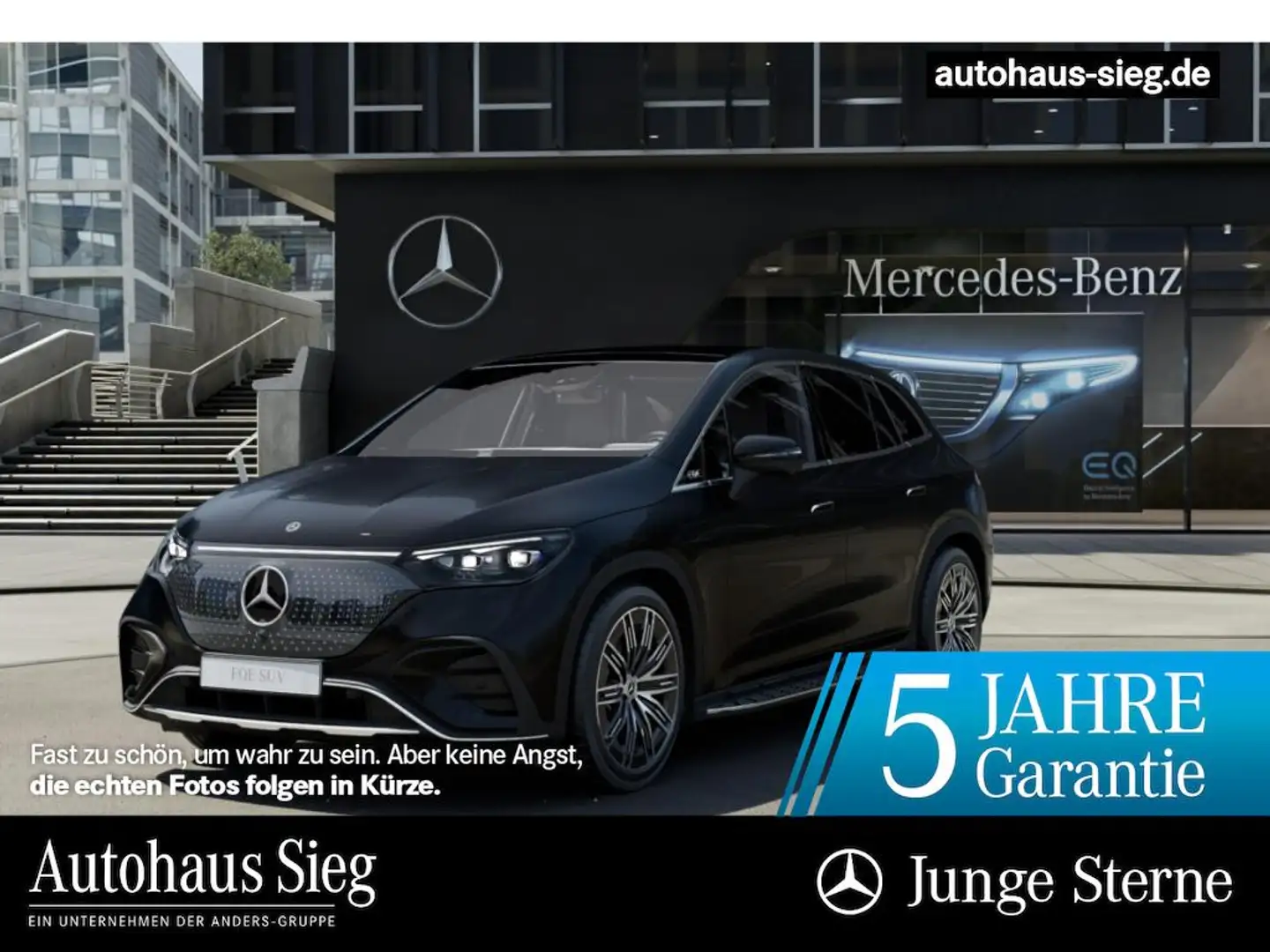 Mercedes-Benz EQE SUV AMG+MBUX+Pano+Key+Distr+Burm+AIR+360 Schwarz - 1