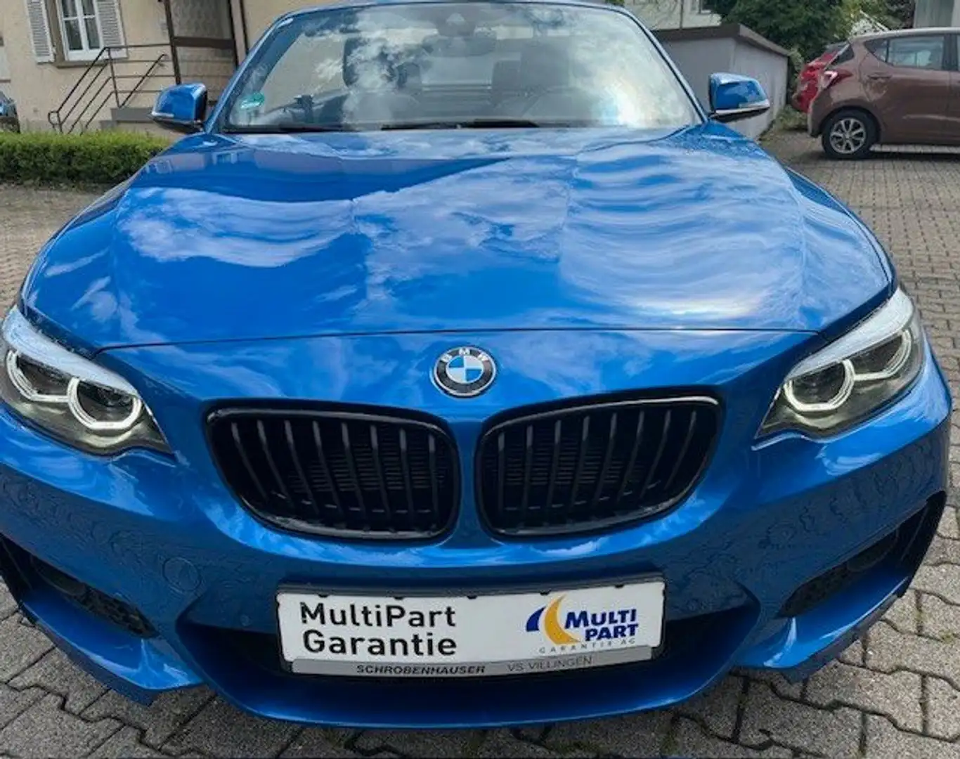 BMW 218 Baureihe 2 Cabrio 218 d M Sport Blauw - 2