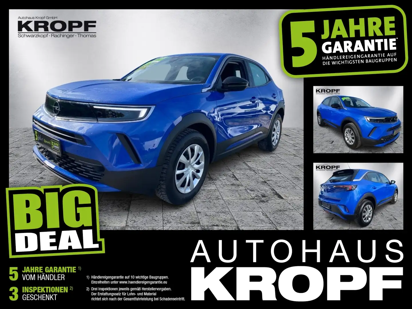 Opel Mokka 1.2 Turbo Fin. ab 2,99% LED+SHZ Bleu - 1