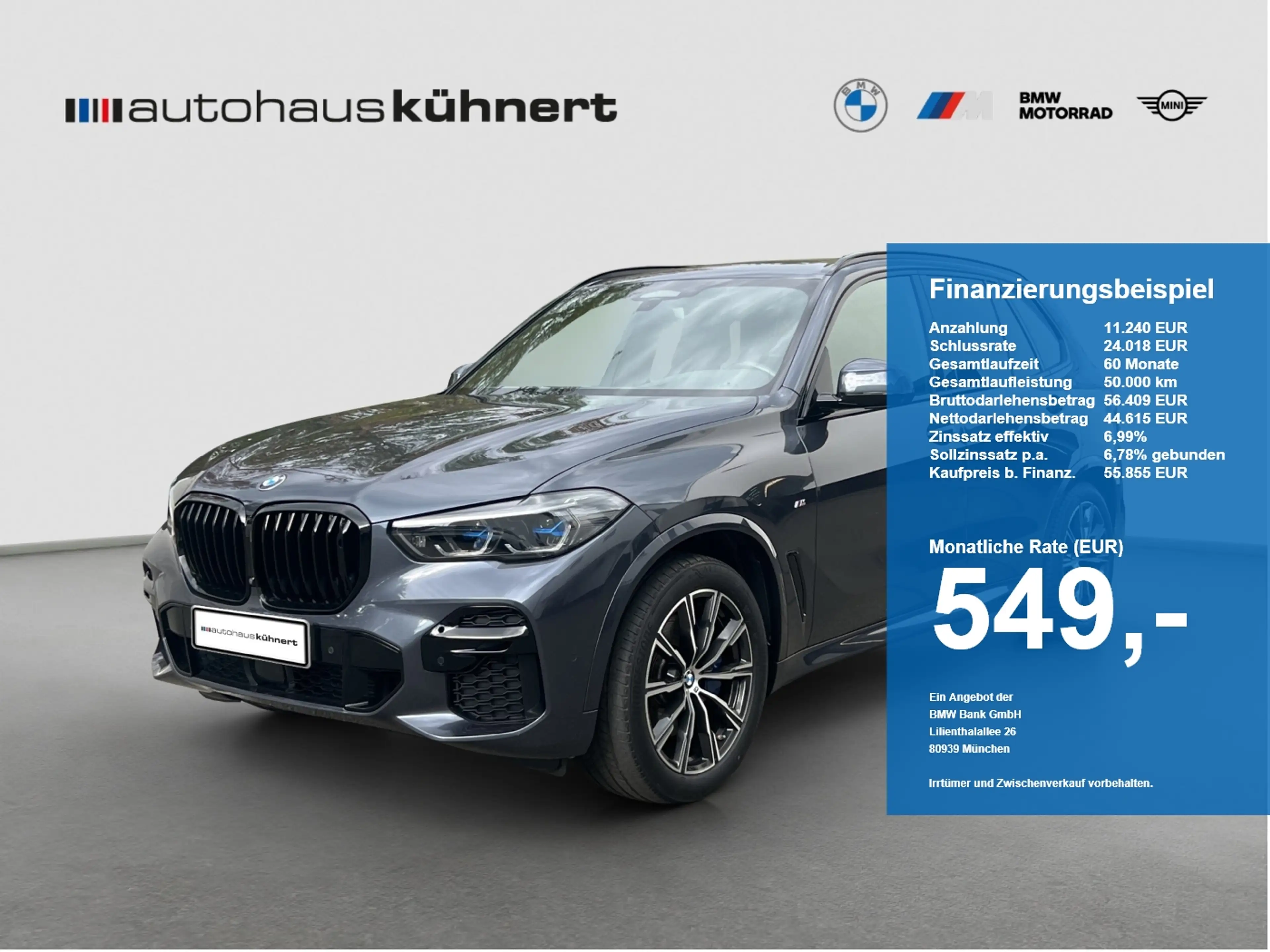 BMW X5 xDrive 30d M-Sport DisKey ACC Laser Aktivlkg.