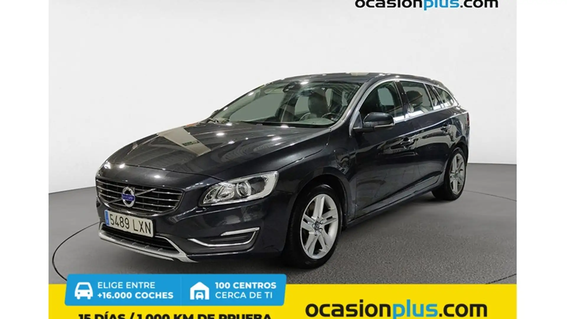 Volvo V60 D6 Hybrid Summum Aut. Gris - 1