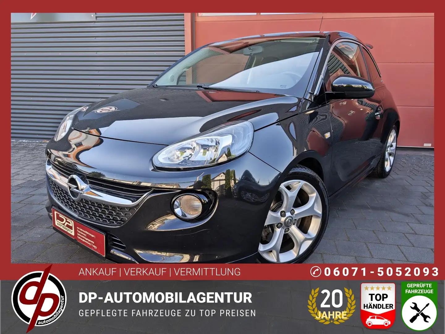 Opel Adam S  1.4 "Sport" *TEILLEDER/17 ZOLL/PDC* Noir - 1