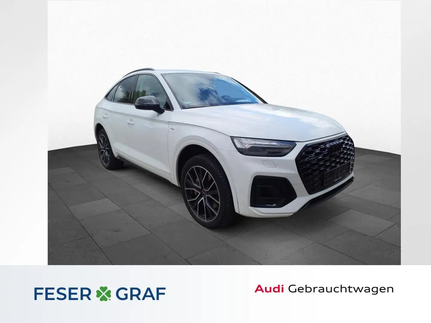 Audi Q5 Sportback 50 TFSI e S line /Matrix/ACC/Navi+/20" Weiß - 1