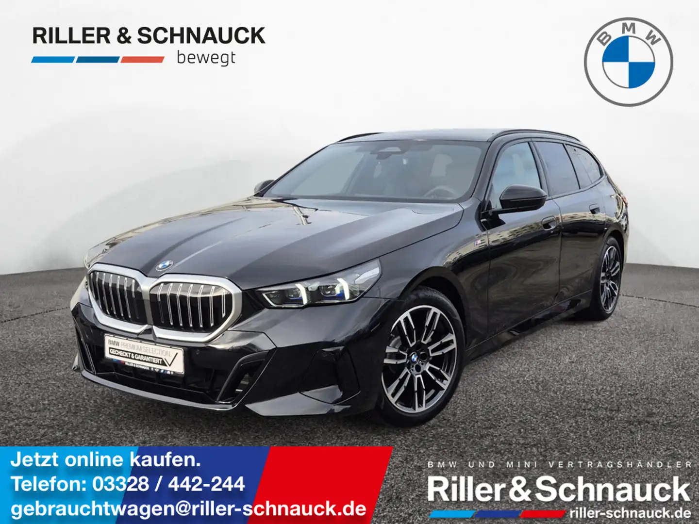 BMW 520 i Touring M Sport ACC+LED+HK+NAVI+KAM Noir - 1