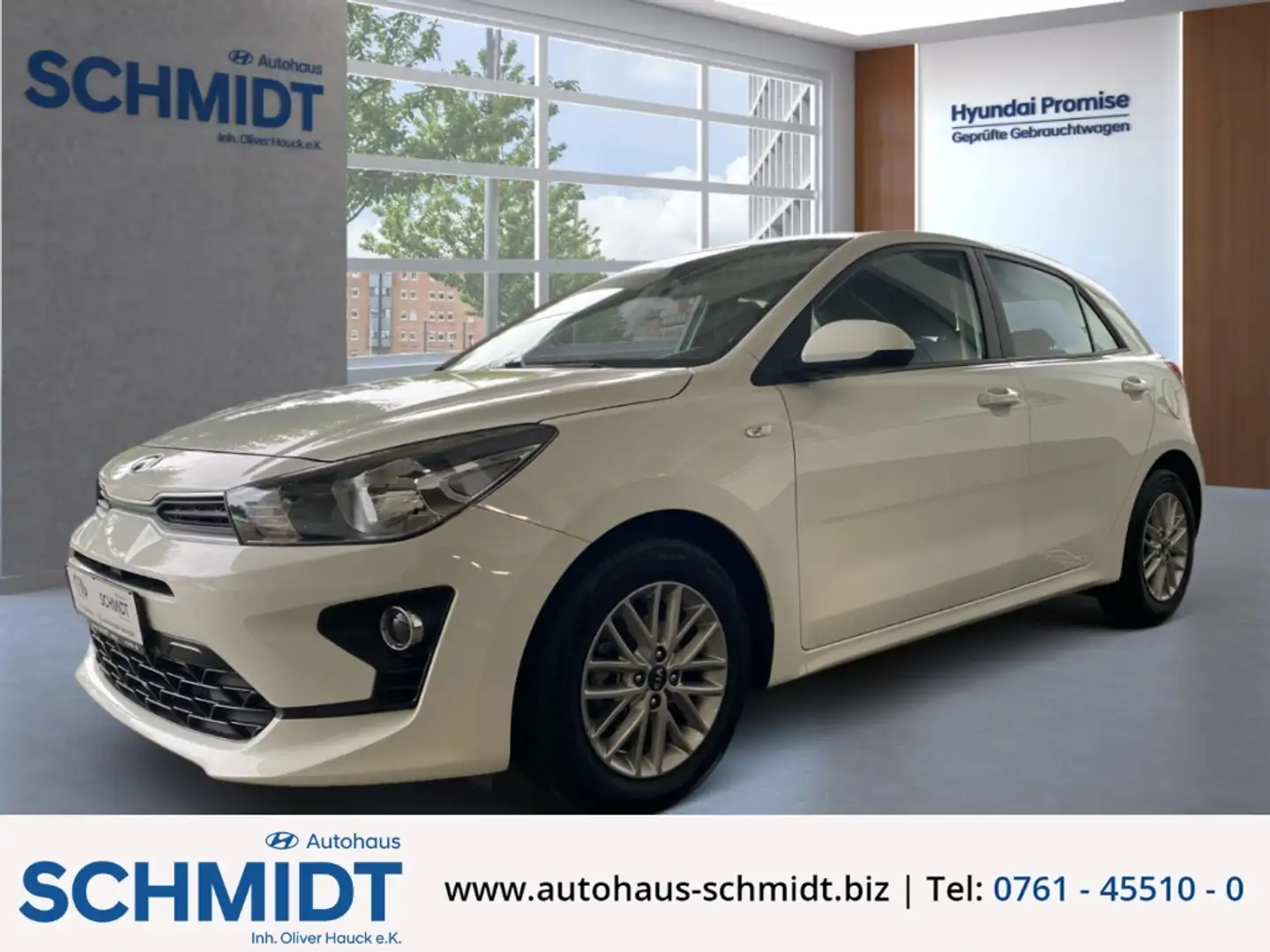 Kia Rio Edition 7 1.2 DAB  Klima Tel.-Vorb. Berganfahrass. Weiß - 1