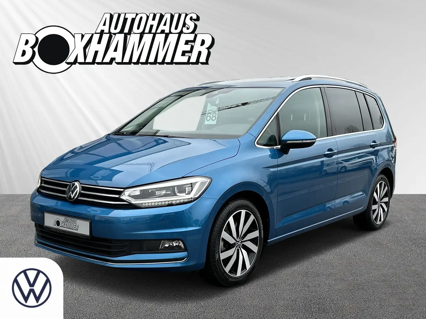 Volkswagen Touran 1,5 TSI DSG Highline NAVI+PANO+ACC+RFK Blau - 1
