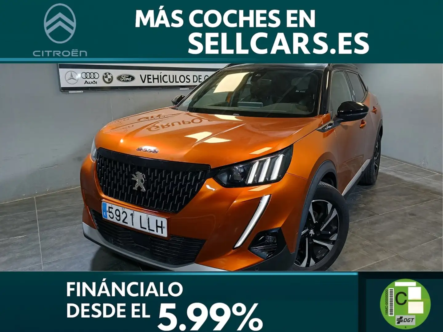 Peugeot 2008 1.2 PureTech S&S GT Line EAT8 130 Naranja - 1