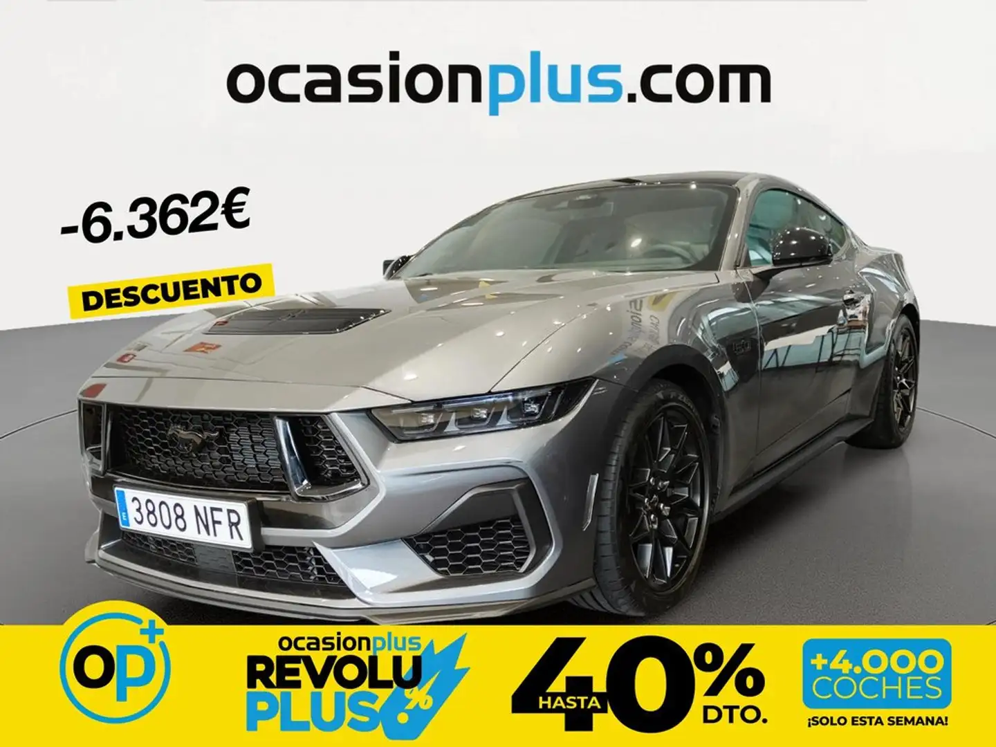 Ford Mustang Fastback 5.0 Ti-VCT GT Gris - 1