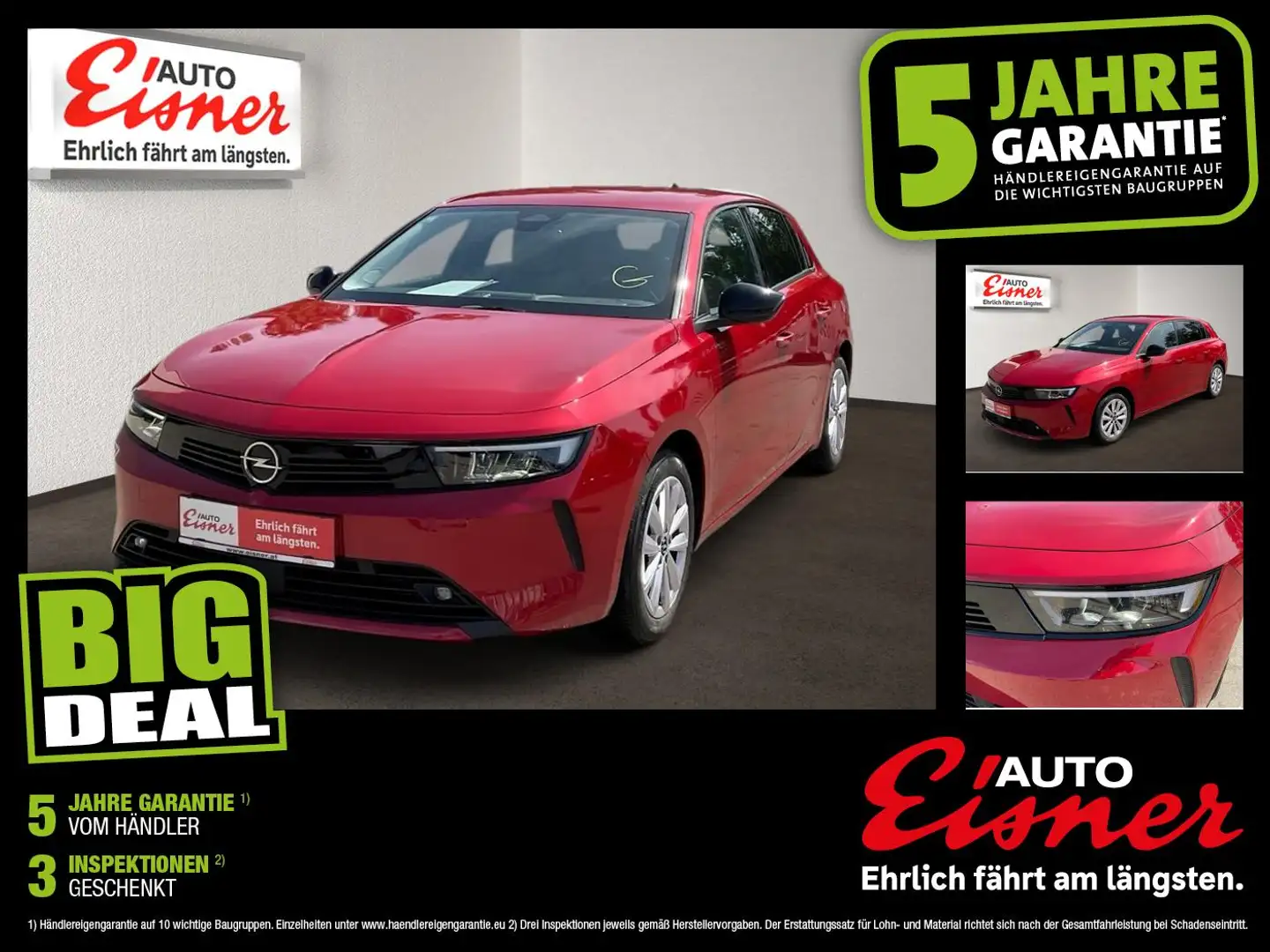 Opel Astra L 1.2 Turbo Business Edition AUT Kam. LED Rot - 1