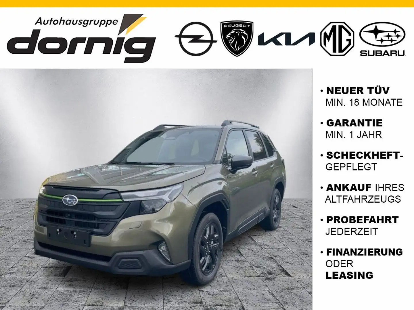 Subaru Forester 2.0ie EDITION EXCLUSIVE CROSS Groen - 1