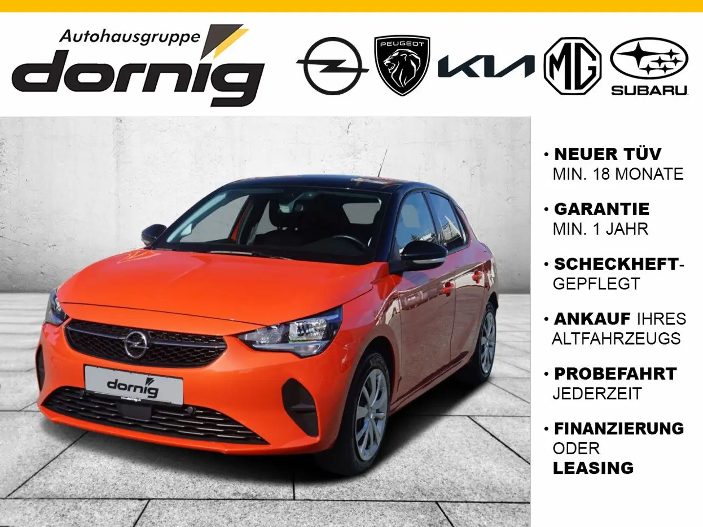 Opel Corsa -E F Edition, SHZ, Klimaauut. Naranja - 1