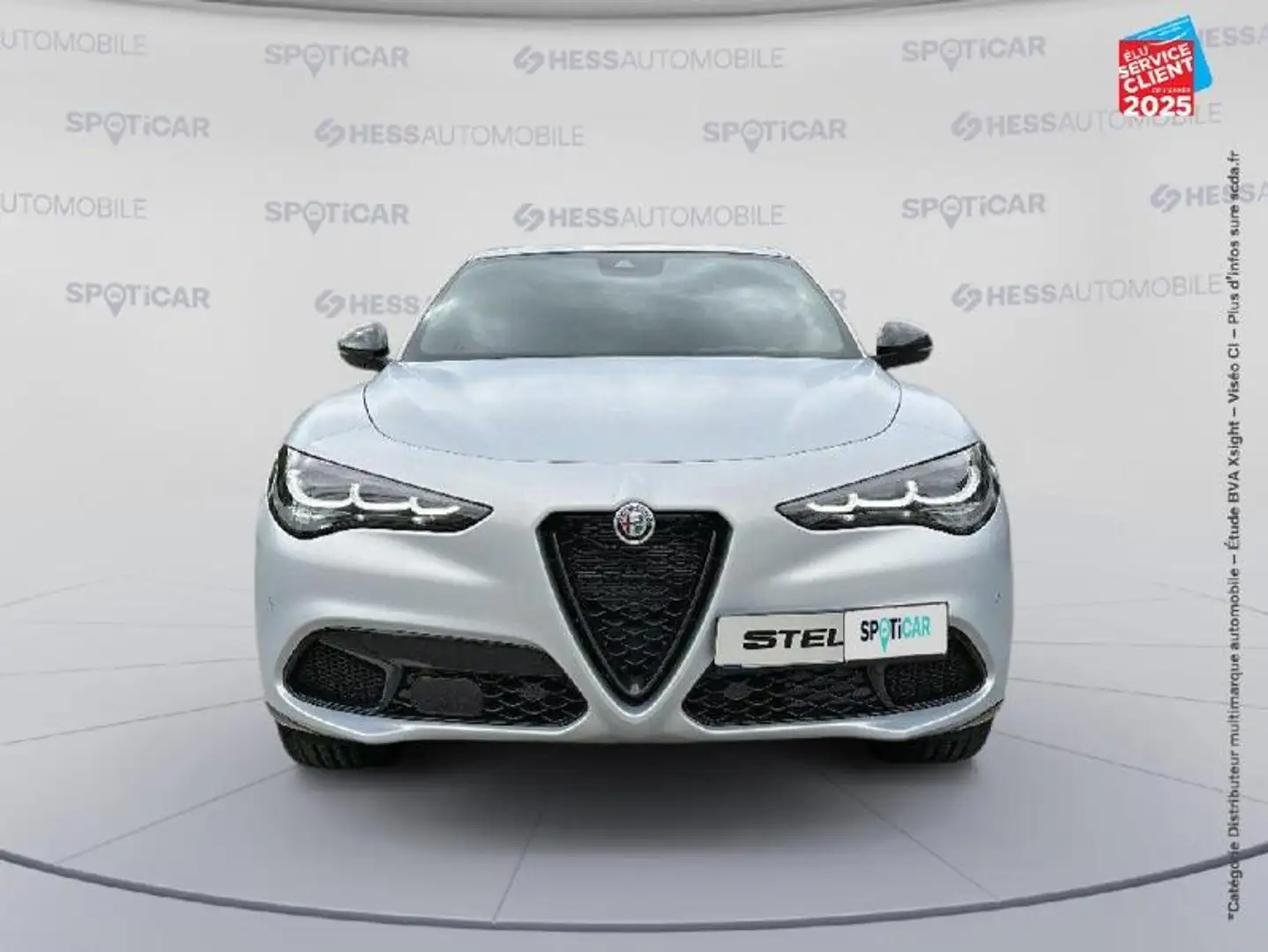 Alfa Romeo Stelvio 2.2 Diesel 160ch Competizione AT8 Gris - 2