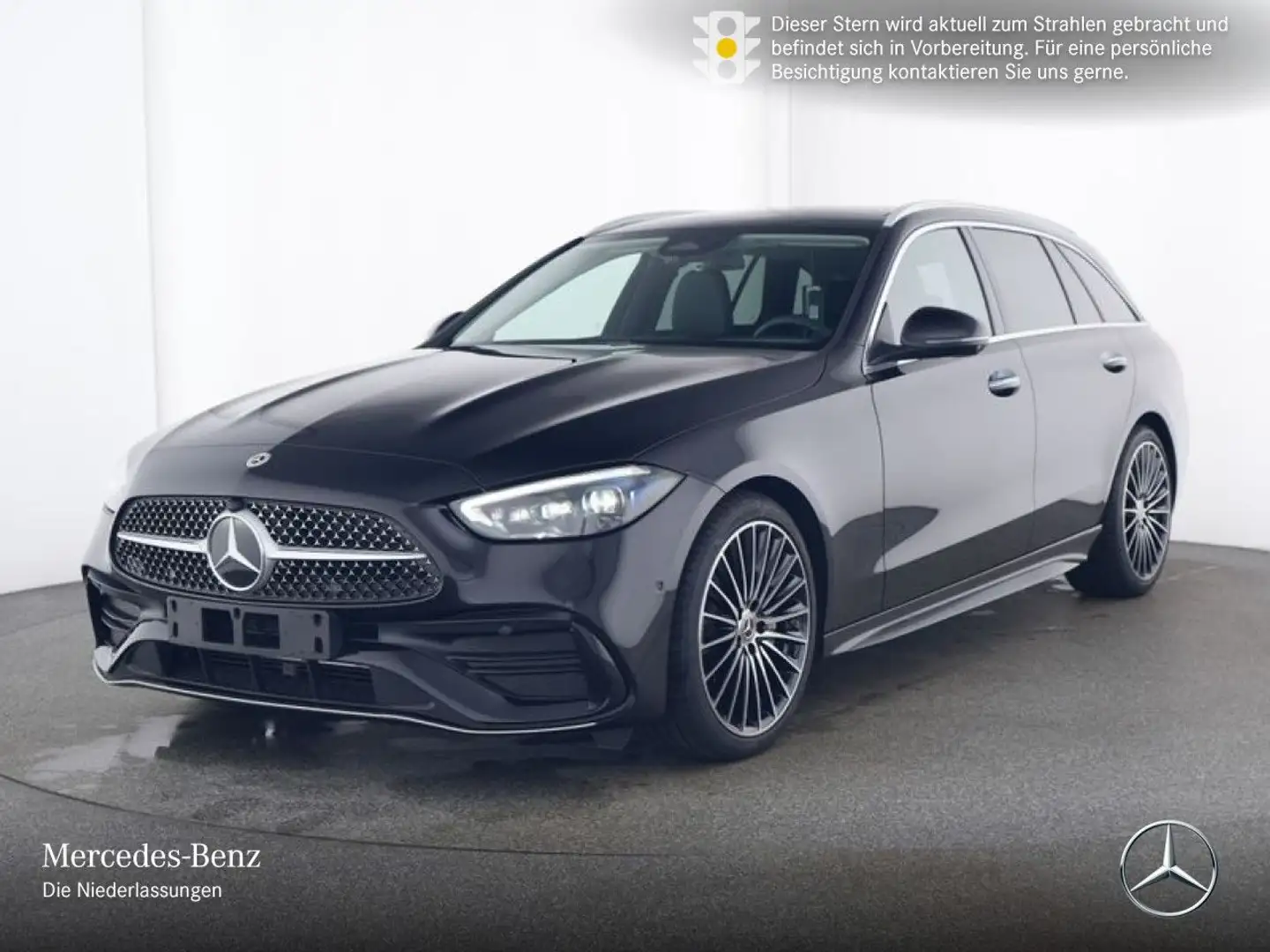 Mercedes-Benz C 180 T AMG+PANO+360+BURMESTER+19"+TOTW+KEYLESS+9G Schwarz - 2
