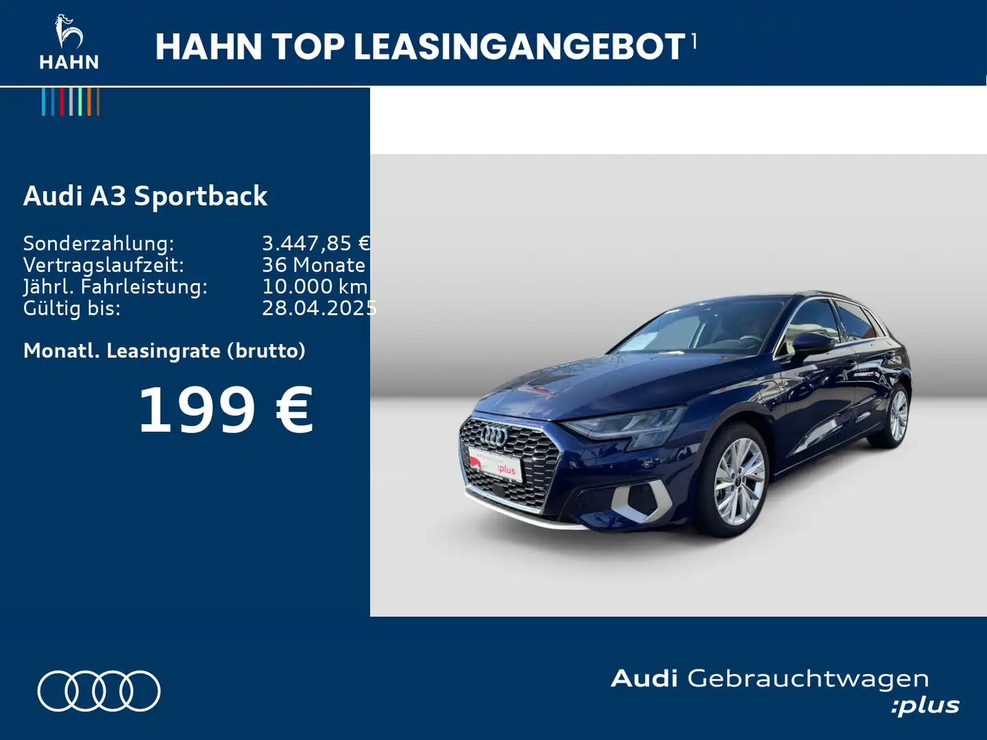 Audi A3 40TFSIe S-tronic Navi Carplay Pano Blau - 2