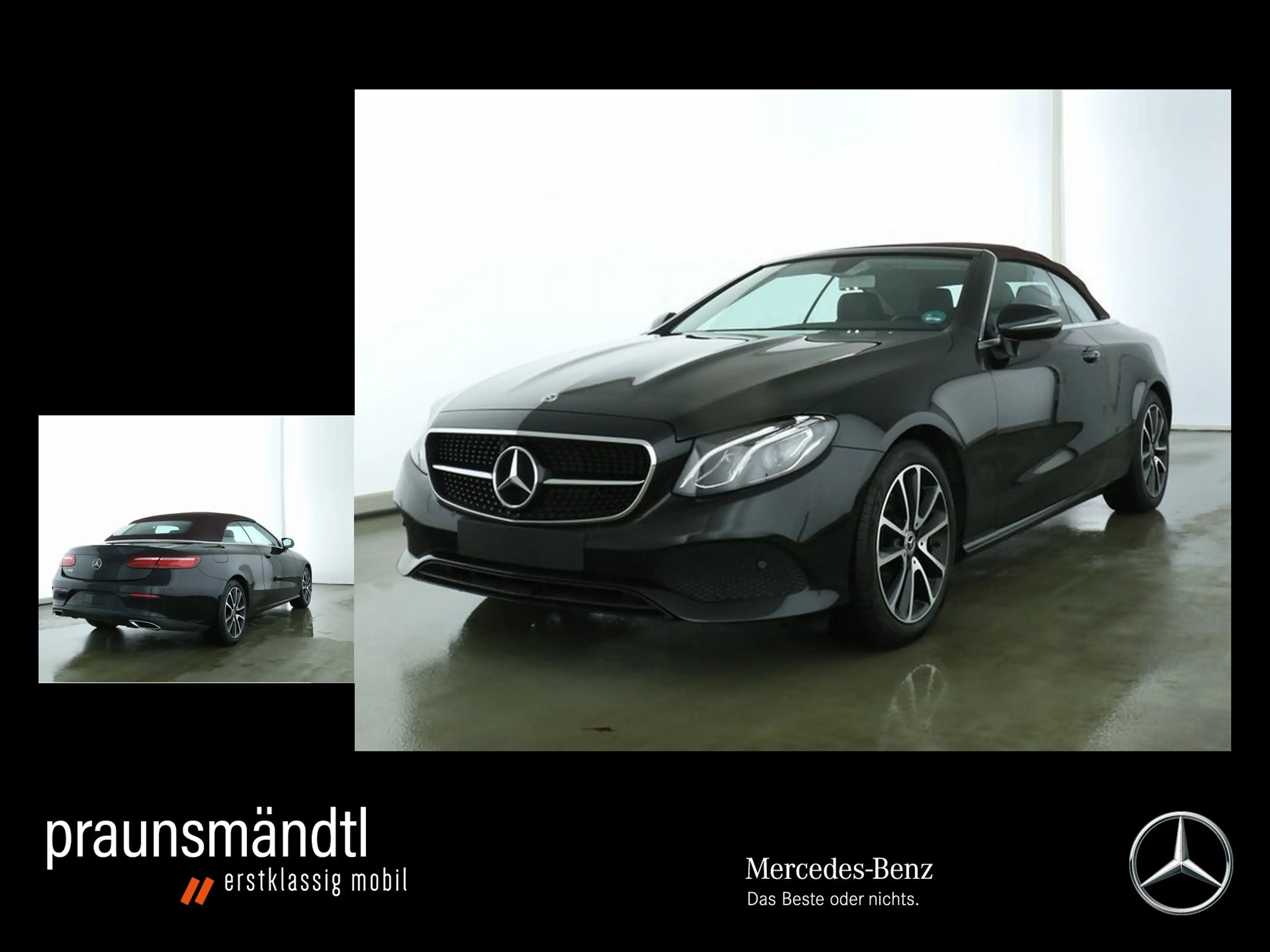 Mercedes-Benz E 200 Cabrio Avantgarde Night Leder/Widescre/Tot