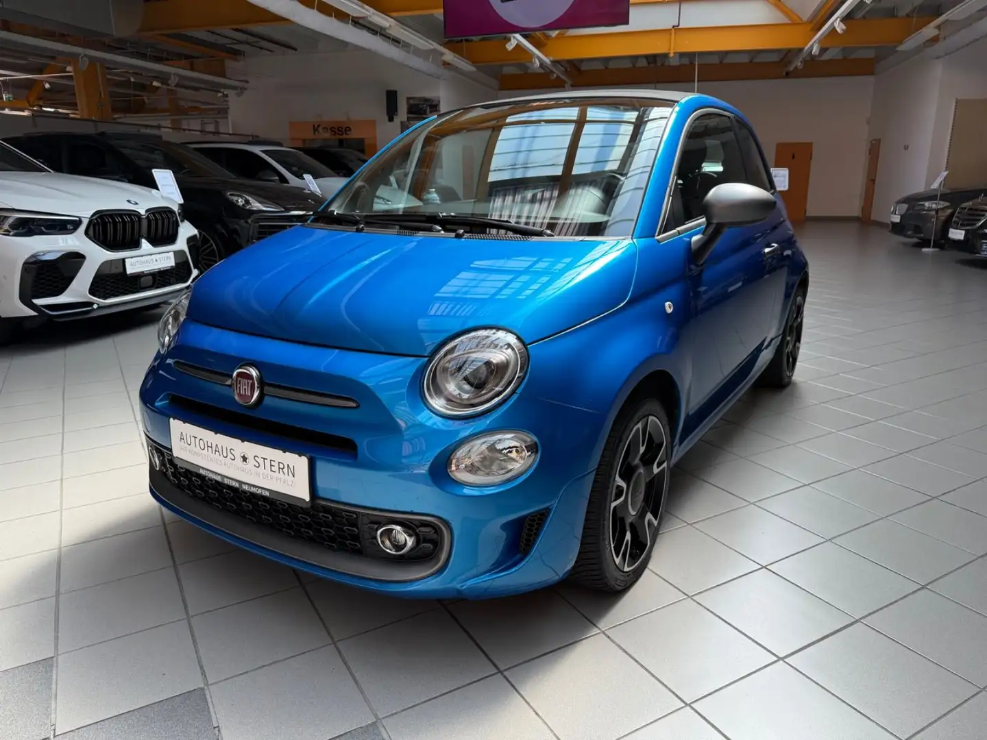 Fiat 500C Sport|7.295km|Automatik|PDC|Klima|Navi|BT Blau - 1