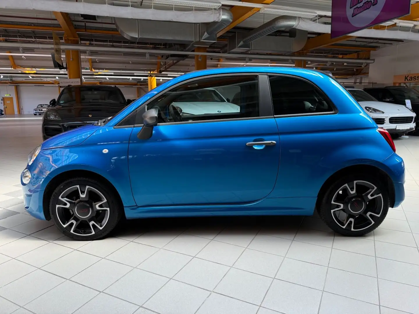 Fiat 500C Sport|7.295km|Automatik|PDC|Klima|Navi|BT Blau - 2