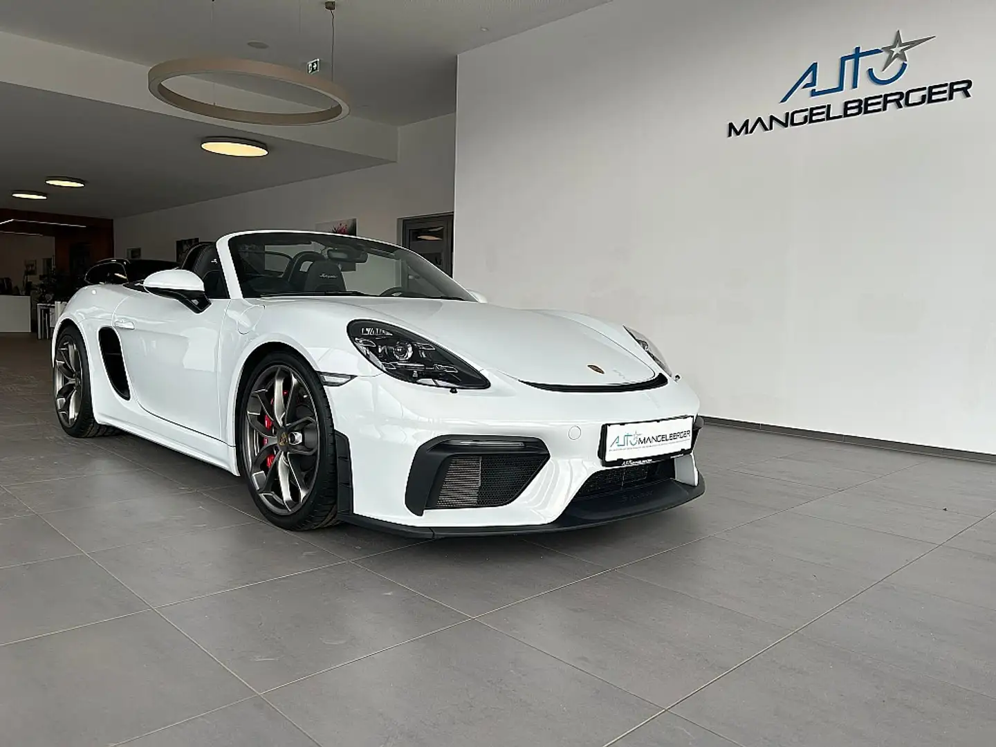Porsche Boxster 718 Spyder Schalter Sport Chrono Plus BOSE 20Zoll Weiß - 1