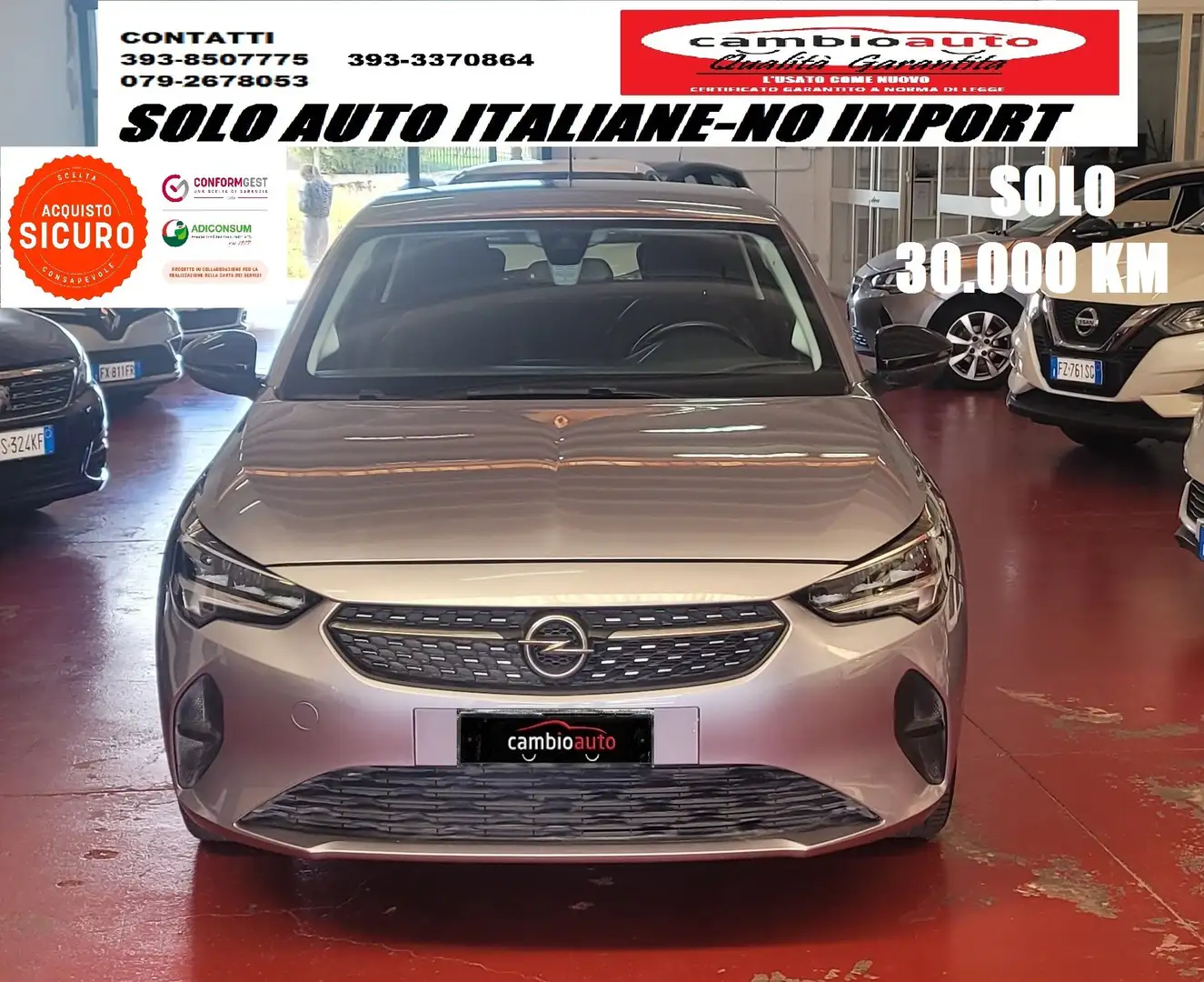 Opel Corsa Corsa VI 2020 1.2 Elegance s Grigio - 1