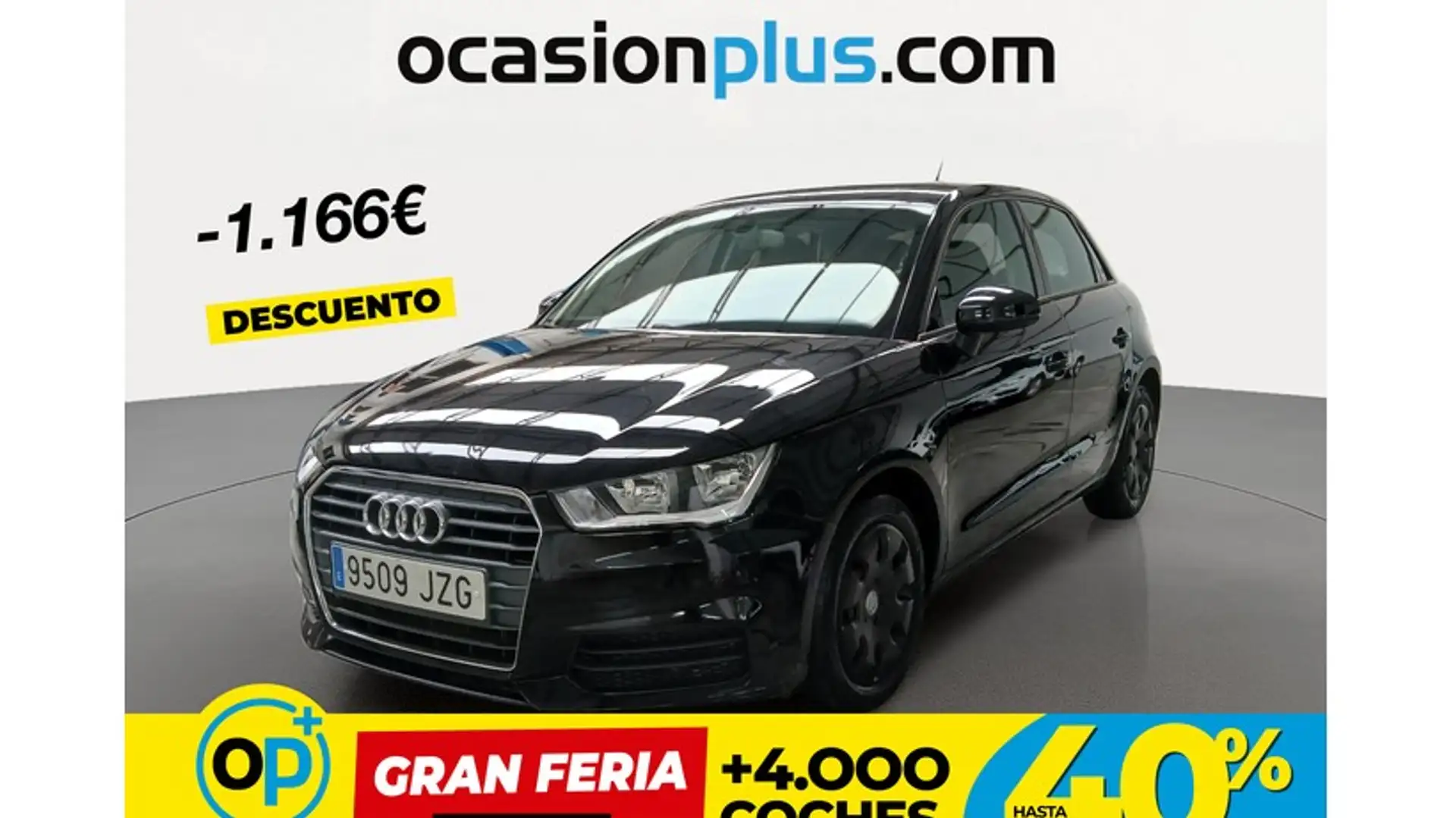 Audi A1 Sportback 1.6TDI Attraction Negro - 1