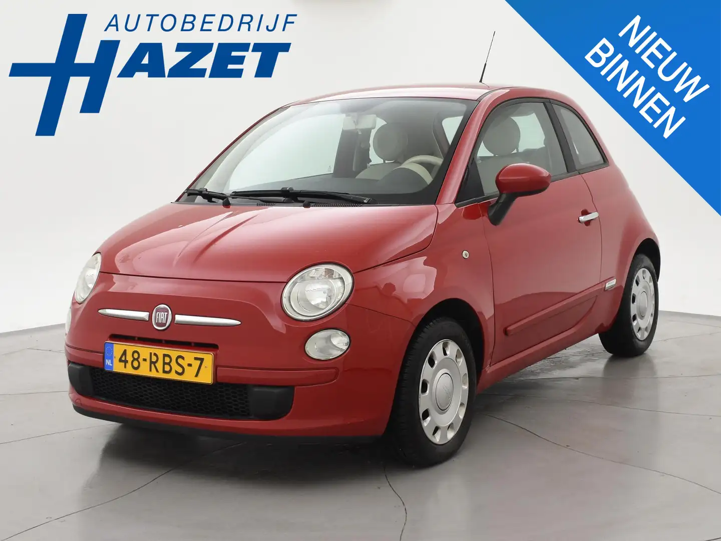 Fiat 500 1.2 4-CILINDER ORIGINEEL NEDERLANDS + AIRCO Rouge - 1