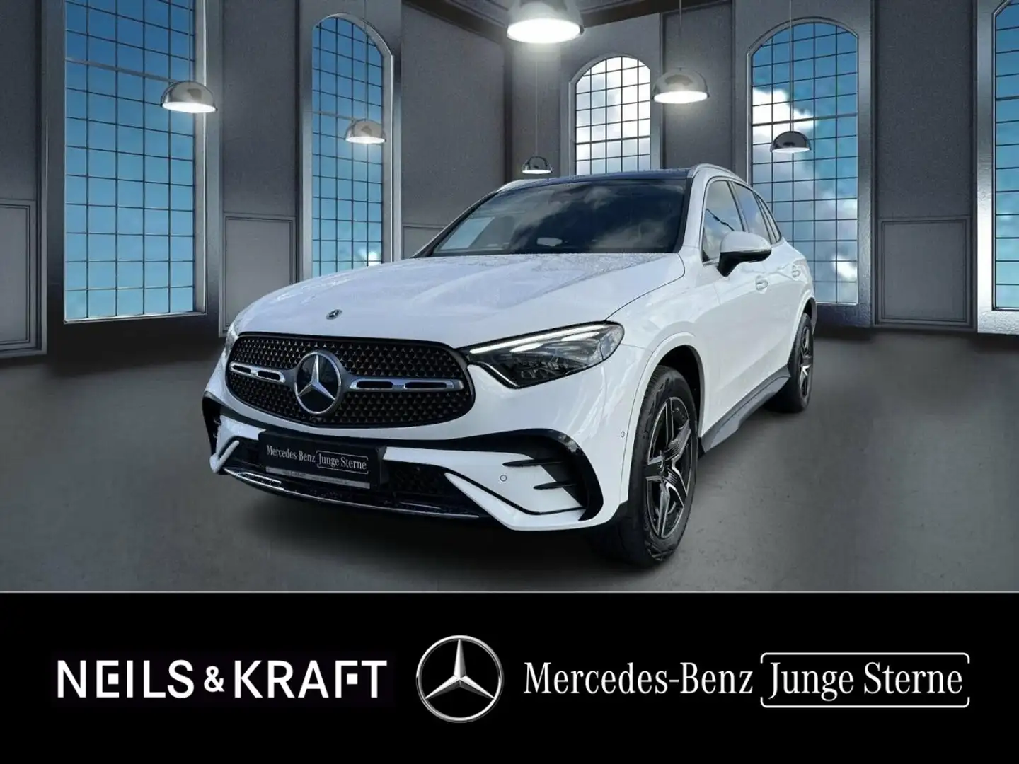 Mercedes-Benz GLC 300 e 4M AMG+DIGI LIGHT+MEMORY+TOTW+AMBIENTE Blanc - 1