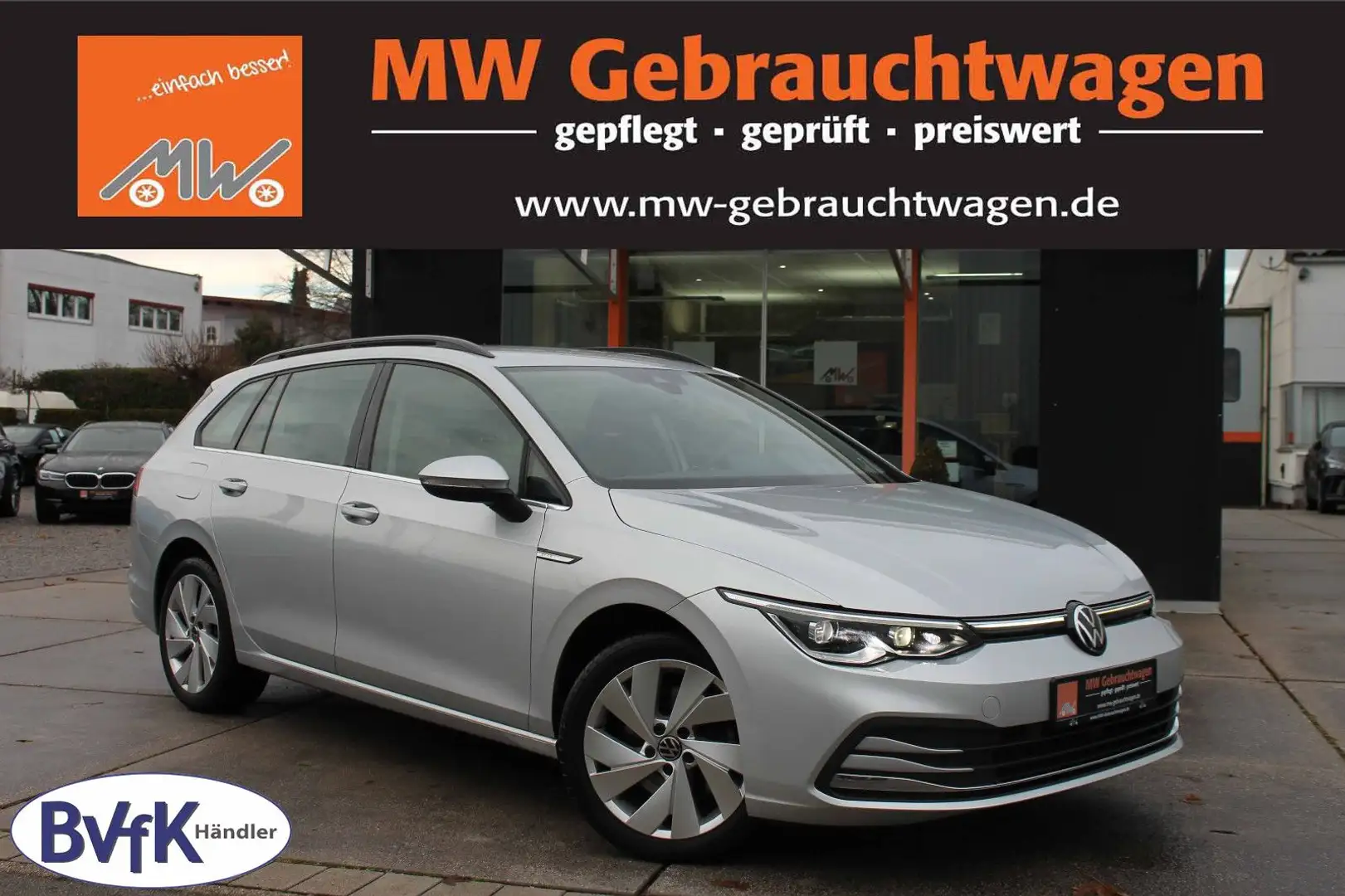 Volkswagen Golf Variant 2.0TDI DSG Style AHK ACC KAM LED BT Silber - 1