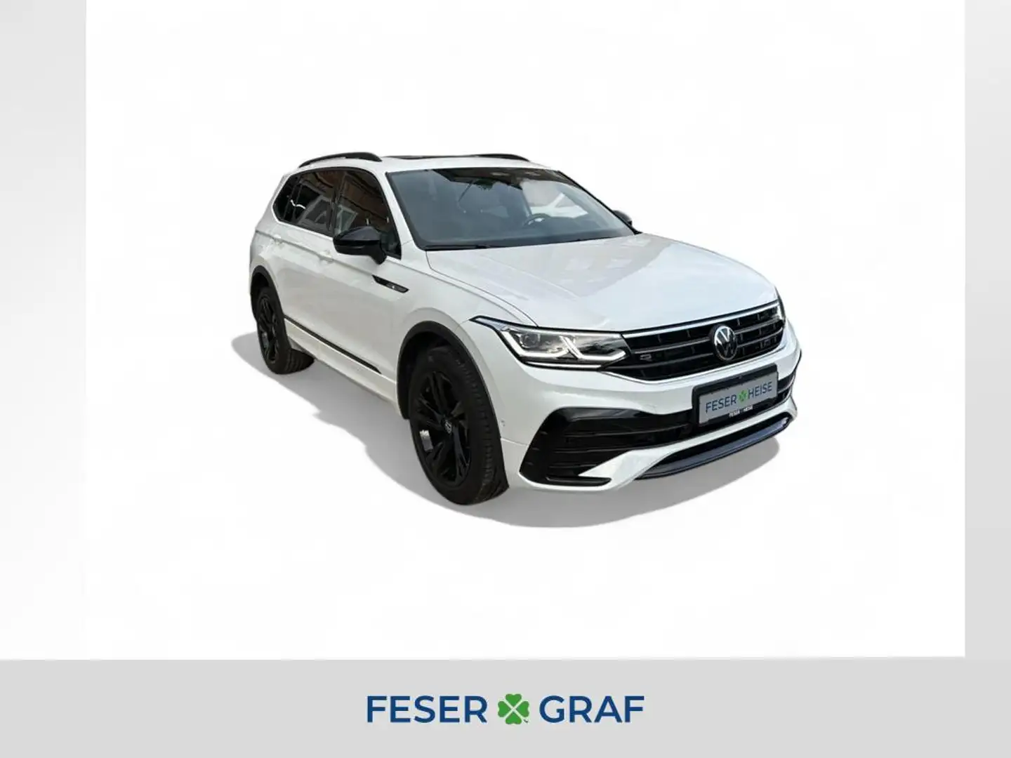 Volkswagen Tiguan Allspace R-Line 2.0TDI 4Motion DSG/IQ.Light/Pano/Navi/360°C Weiß - 1