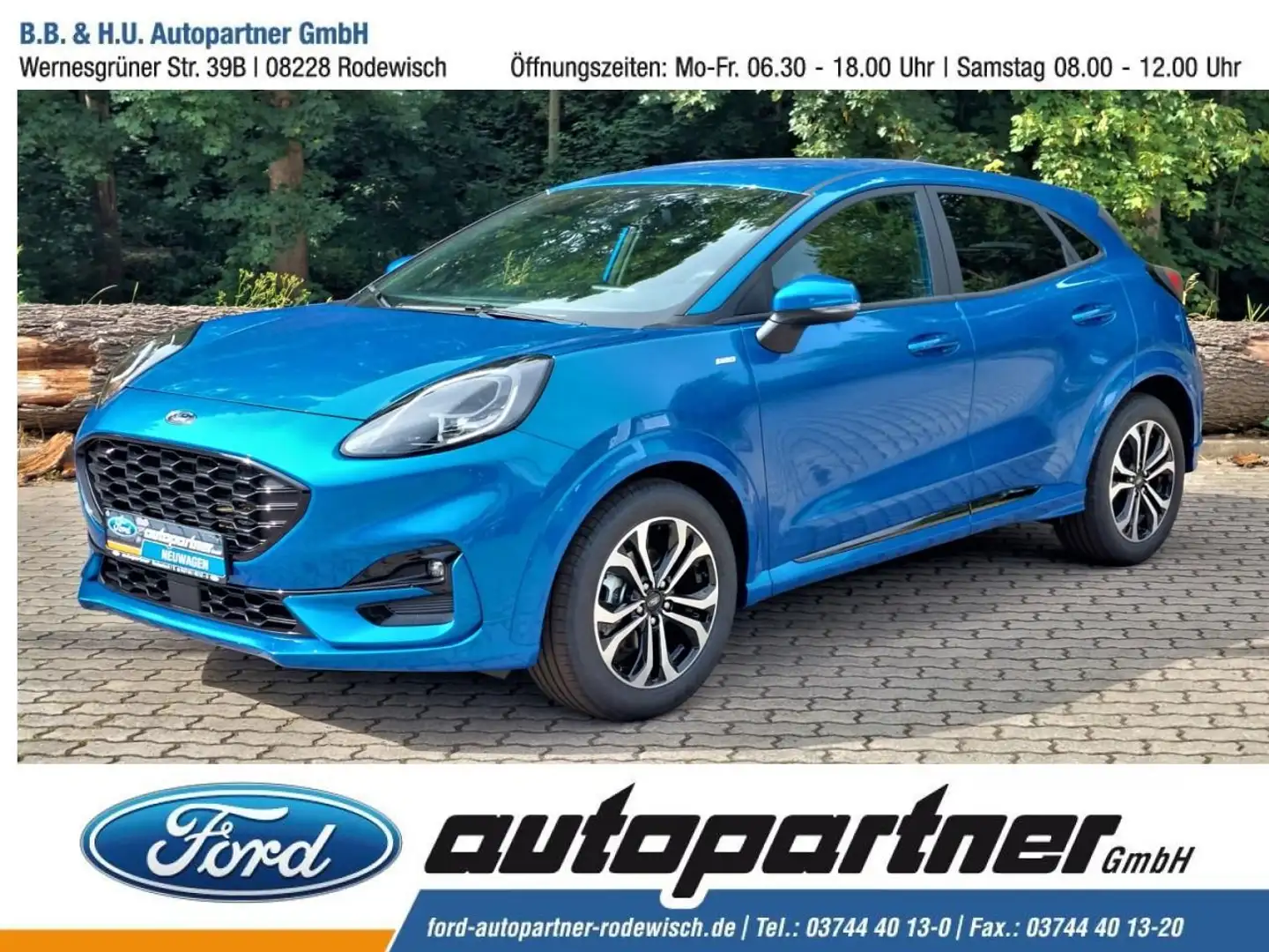 Ford Puma ST-Line 1,0l 125 PS Automatik Blau - 1