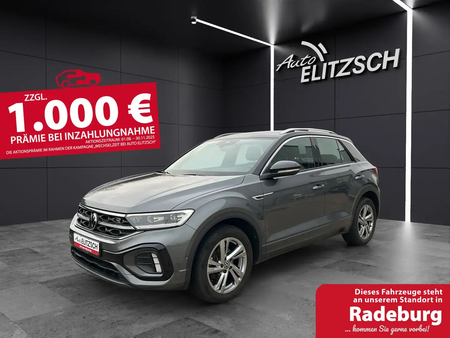 Volkswagen T-Roc R-Line TSI DSG IQ.Light ACC STH SH LRHzg RearVi... Grau - 1