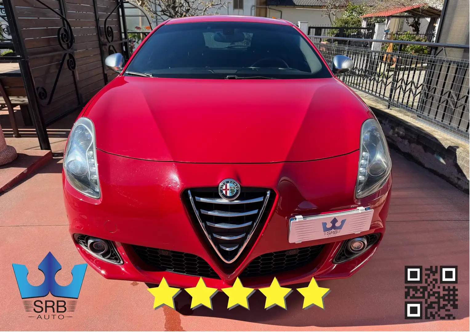 Alfa Romeo Giulietta 1.4 t. Distinctive 120cv E6 * UNICO PROP * Rouge - 2