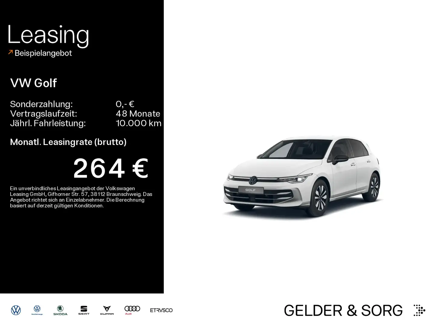 Volkswagen Golf 1.5 TSI Goal LED*AHK*EPH*ACC*CarPlay Weiß - 1