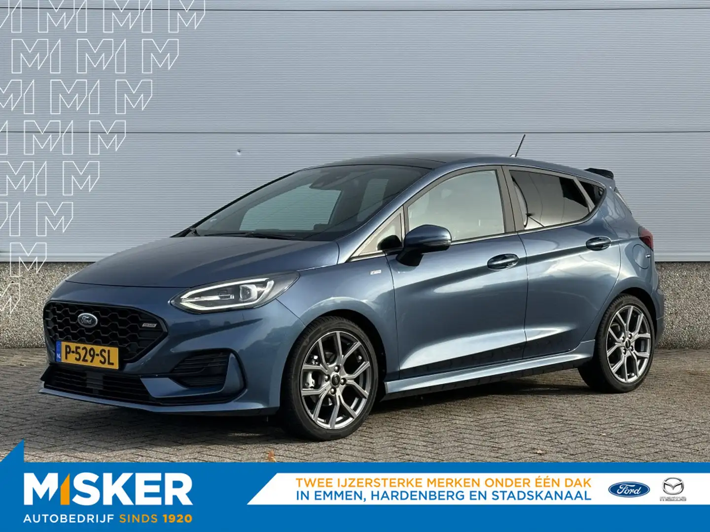 Ford Fiesta 1.0 EcoB.Hy. ST-Line .X, Adapt.cruise, panodak Bleu - 1