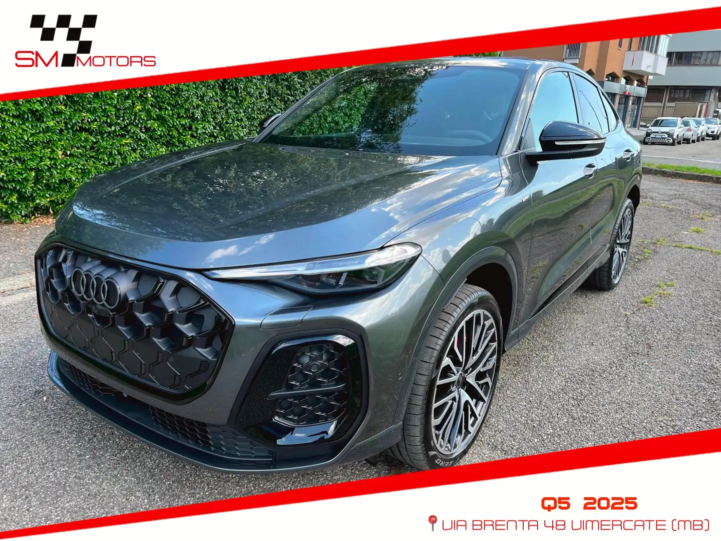 Audi Q5 2.0 tdi mhev+ S line quattro 204cv PRONTA CONSEGNA Gris - 1