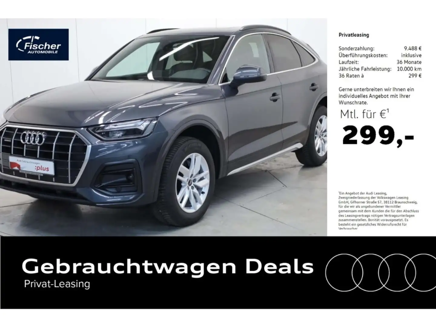 Audi Q5 Sportback 40 TFSI quattro advanced Grau - 1