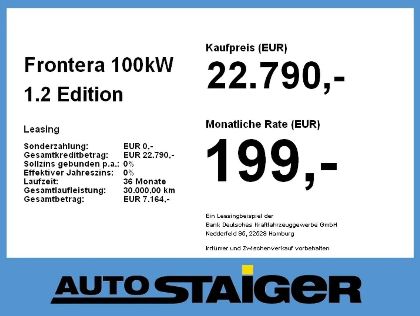 Opel Frontera 100kW 1.2 Edition Sitzheizung PDC Grün - 2