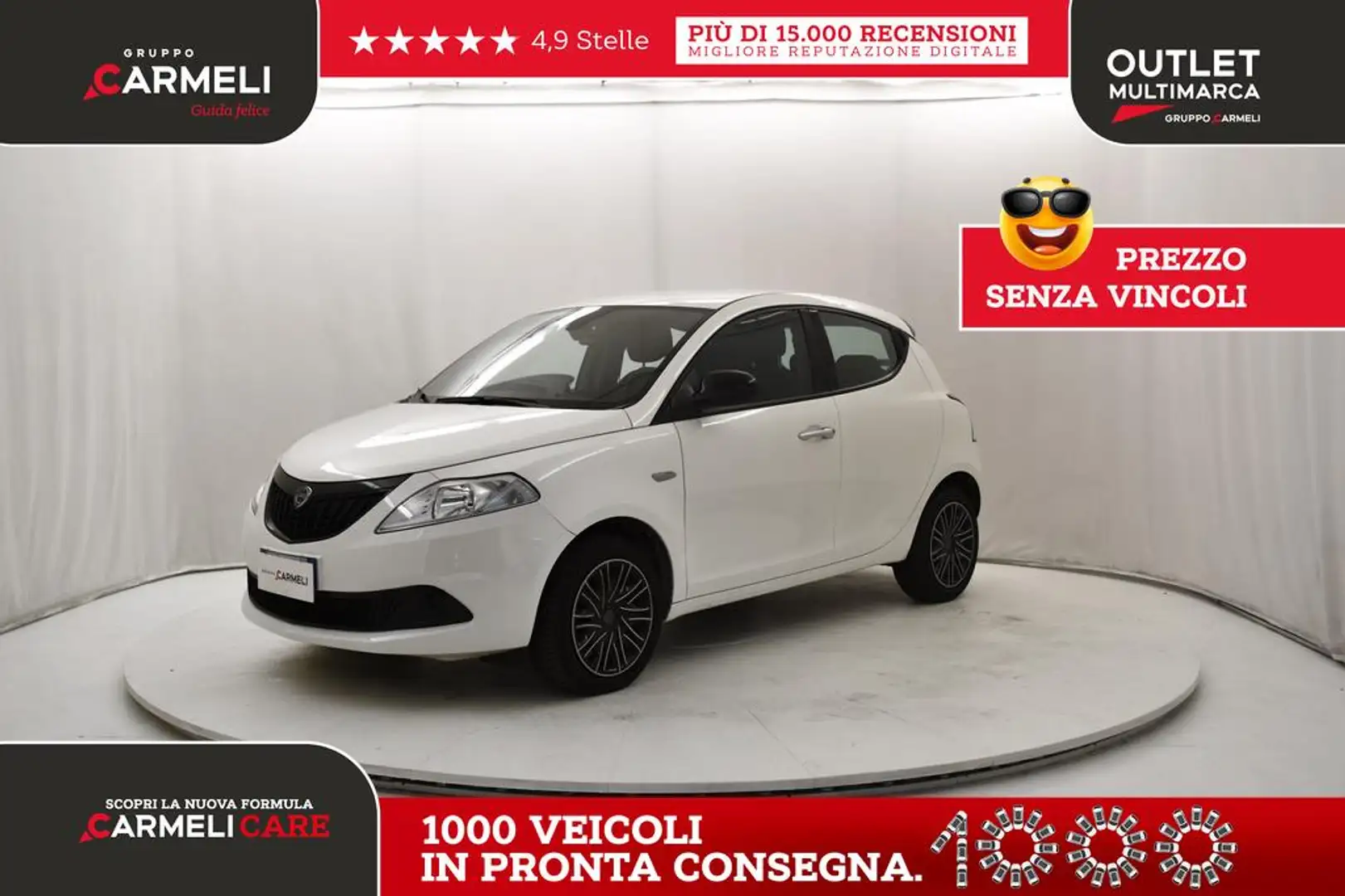Lancia Ypsilon 1.0 firefly hybrid Oro s&s 70cv Weiß - 1