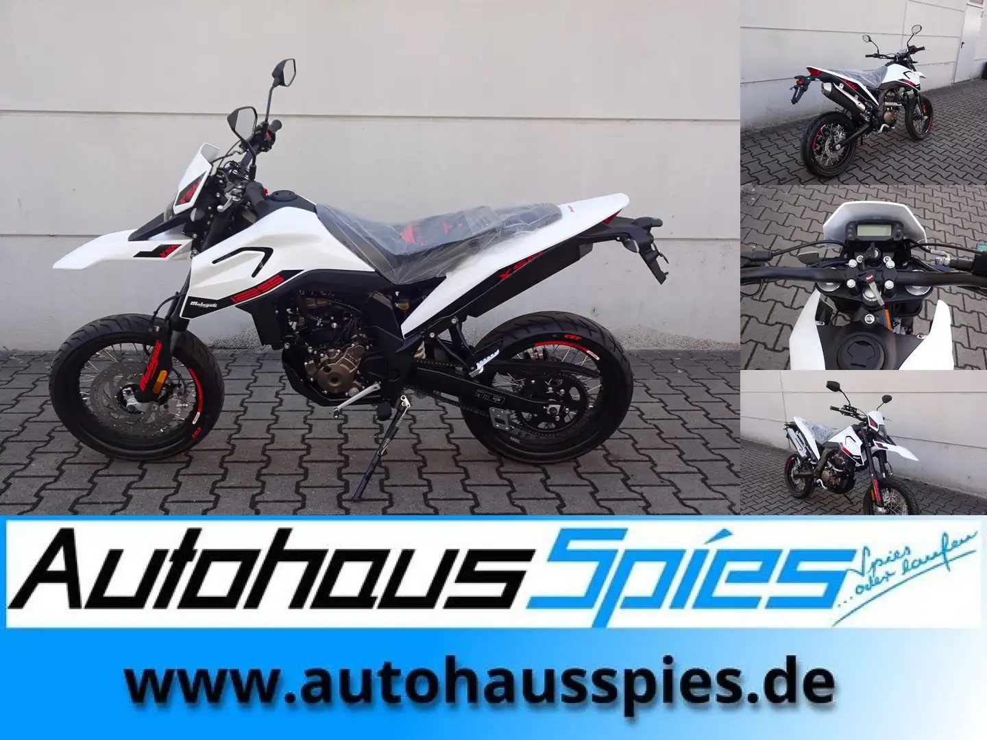 Malaguti XSM 125 ABS E5 AUF LAGER !! Blanco - 1