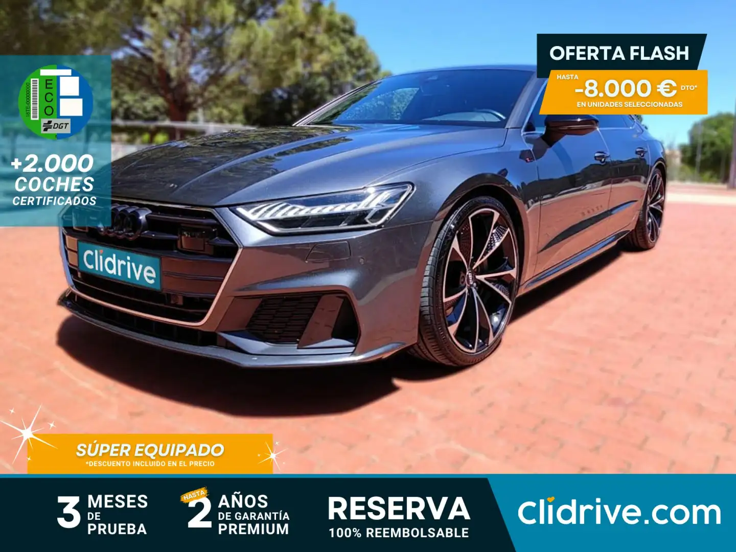 Audi A7 Sportback 50 TDI quattro tiptronic 210kW Gris - 1